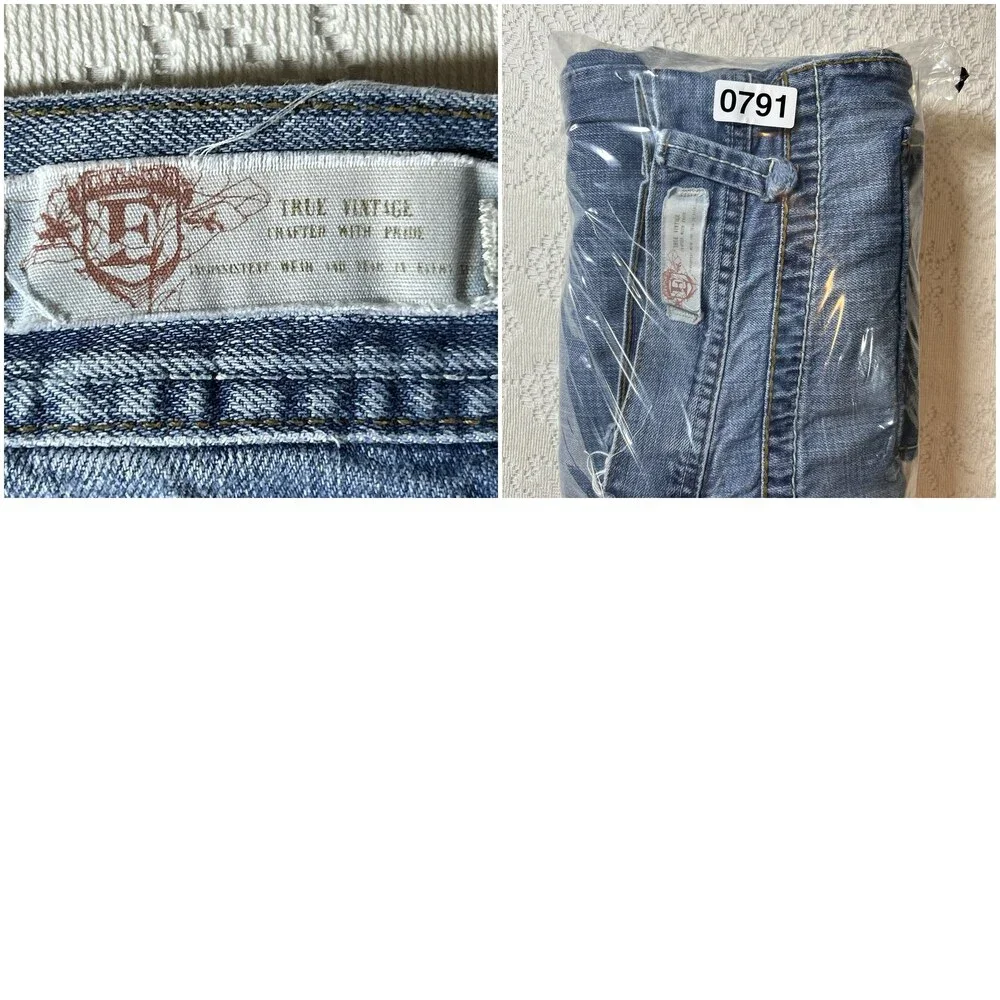 Division E Mens Distressed Embroidered Jeans Size 40x34 Los Angeles, USA Trend